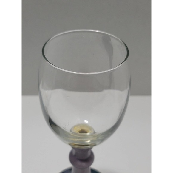 Lot Of 2 Kent Follette Pottery Wine/Champagne Glass With Pottery Stem Signed - Picture 12 of 12